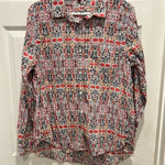 Velvet Heart Women's Collared Button Down Long Sleeve Top Floral Print Size XL Photo 0