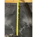 Celebrity Pink Black Exposed Button Cutoff Shorts Distressed Frayed Size 21/35 Photo 8