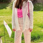 Blue Blush Floral Wide Leg Bottoms Photo 12