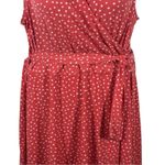 41 Hawthorn Kaylee Faux Wrap Polka Dot Midi Dress 1X Peachy Pink Photo 3