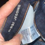 American Eagle  hi-rise distressed 2 long dark wash jeggings Photo 1