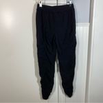 Athleta Attitude Lined Mid Rise Jogger Pant Black #985550 size 4 T tall lounge Photo 6