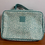 Tender Love + Carry Toiletry Weekender Bag with Hanger Blue White Polka Dots Photo 0