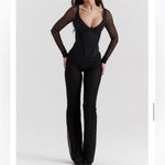 House Of CB  Avalon pants NWOT size L black mesh‎ Photo 11