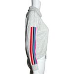 Gap Love By  Sweater Womens XS Heather Gray Turtleneck Crop Side Rainbow Stripe‎ Photo 1