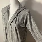 Anthropologie  Silence + Noise Hoodie Duster Pockets Gray Open Cardigan Size S Photo 5
