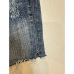 Miss Me  Low Rise Denim Medium Blue Shorts Sz 26 Raw Hem Button Flap Pockets Photo 8