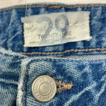 We The Free Free People  Heavily Distressed Crop Straight Jeans Frayed Hem 29 Photo 2