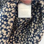 Harlowe $ Graham Harlowe & Graham Sleeveless Tunic Blouse Sz S Women’s Navy & Tan Floral Vines Photo 7
