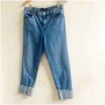 Banana Republic  Slouchy Jean Relaxed Girlfriend Size 29/8 Medium Wash Cuffed Photo 1