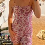 Likely Pink Floral Embroidered Romper Photo 0