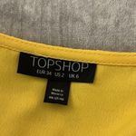 Top Shop Ruffle True Wrap A-Line Yellow Dress Size 2 Short Sleeve Photo 15