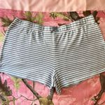 blue + white striped shorts with bow Size M Photo 0