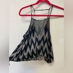 Silence + Noise Urban Outfitters  Cropped Shark Bite Flowy Crop Top SZ M Photo 3