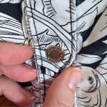 White House | Black Market Bird Flower Print A Line Dress Womens 10 Puff Shoulder Photo 8