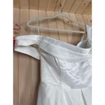 Lulus NWT Extraordinary Vow White Off-the-Shoulder Maxi Dress with Pockets Sz M Photo 5