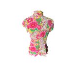 Notations  Y2K Sheer Ruffle Blouse | Short Sleeve Photo 4