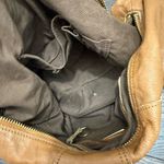 Linea Pelle Women’s Brown Leather Satchel Bag Purse Photo 8