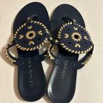 Jack Rogers  Sandals Flip Flops
Navy Thong Jelly Rubber size 8 Photo 1