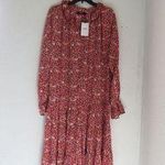 Anthropologie O.P.T Floral Poppy Boho Prairie Ruffle Dress Photo 1