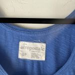 Aeropostale Tank Top Y2K Small Blue Henley Button Pocket Casual Summer Layer Photo 3