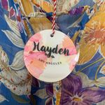 Hayden  blue floral sheer swim cover-up size S/M NWT Photo 10