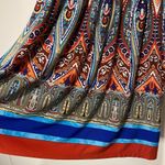 Boston Proper - Boho Paisley Print Bell Sleeves Stretch Smocked Dress- Size 2 Photo 3