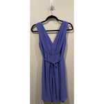 Anthropologie HD IN PARIS Empire Periwinkle Sleeveless Lilac V-Neck Mini Dress Photo 3