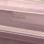 Coach  Zoe Beige and Gold Wallet zip around accordion Photo 8