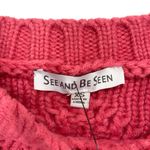 VICI  Sun Goes Down Cable Knit Fringe Pullover Sweater New Photo 7