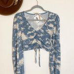 Cropped sweater with tie Photo 0