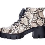 Dirty Laundry NO DOUBT faux leather snake embossed combat boots goth Photo 1