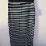 Vince Camuto New  Black and White Strech Midi Pencil Skirt Photo 1