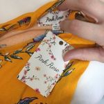 Pink Rose NWT Gold Floral Yellow Maxi Dress Y Back Scoop New Photo 5