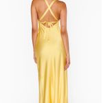 Show Me Your Mumu NWOT - Anderson Maxi Dress Color Yellow Luxe Satin Size: s Photo 7