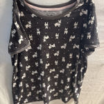 Pillow Talk Women's Scottie Print Sleepshirt Poly Spandex SOFT size M Gray Size M Photo 0