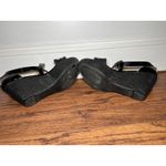 Liz Claiborne Shoes Womens Size 8M Black Wedge Sandals Embroidered Floral Heel Photo 7