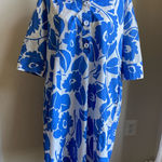 Piazza Sempione  Collared Poplin Shirt Dress Florals *No Belt* Made in Italy Photo 0