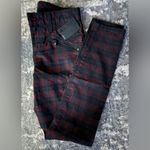 joe's jeans Joe’s Zip Coated Plaid Stretch Skinny Jeans Photo 4