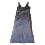 Diane Von Furstenberg  Lyla Grey Sleeveless Shift Dress High Slit Size Small Photo 6