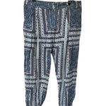 Parker Devlin 100% silk patterned ruched leg pants Photo 5