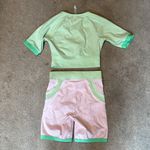 Fabletics  Pink Mint Biker Short Top Set Size S Photo 2