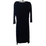 Lauren Ralph Lauren Black Midi Sheath Dress Stretchy 3/4 Sleeves EUC Sz 6 Poly Photo 9