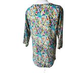APNY Semi Sheer Abstract Multi Color Pullover Print Tunic, Sz S Photo 3