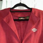 Harley Davidson  Size XL Maroon 3/4 Sleeve Lightweight Jacket Photo 2