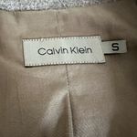 Calvin Klein VTG 90s/ Y2K Small Exposed Beige Stitch Wool Blazer. Button Lined. Photo 6