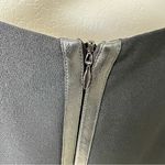 Vince  leather trim strapping black sheath dress with pockets, size 4, NWOT Photo 8