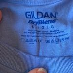 Gildan Alpha Phi Baby Blue Rise Up For MDA Charity T-shirt Size Large Photo 2