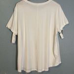 Universal Standard  Split Sleeve White Crewneck Tee 3X Classic Lightweight Preppy Photo 7