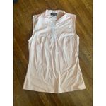 Bad Birdie Womens Golf Sleeveless Top Shirt Mock‎ Neck Peach XS Pink Photo 2